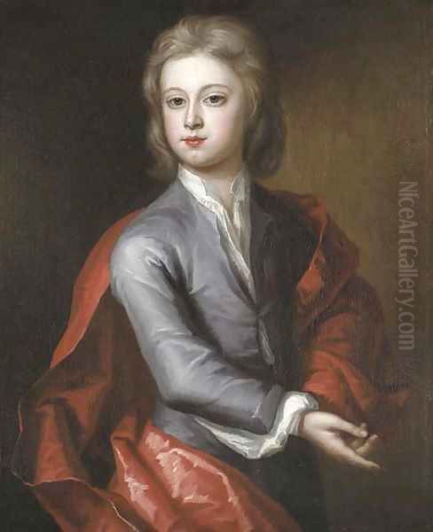 Portrait of a boy Oil Painting by Charles D'Agar