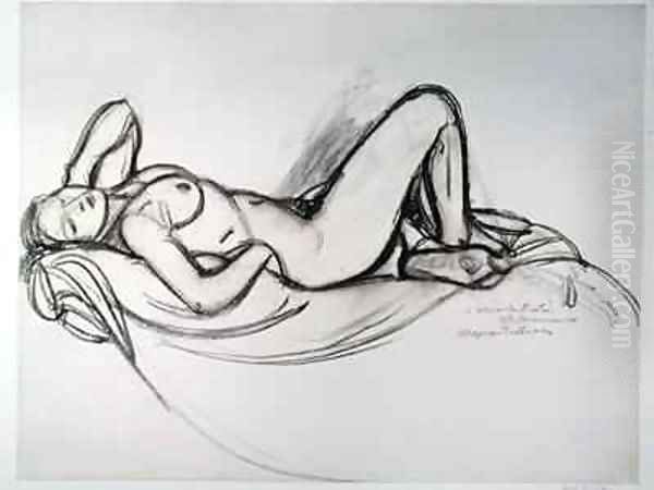 Reclining Nude Oil Painting by Maxime Dethomas