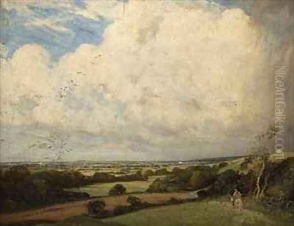 View of Shropshire Oil Painting by Vickers Deville