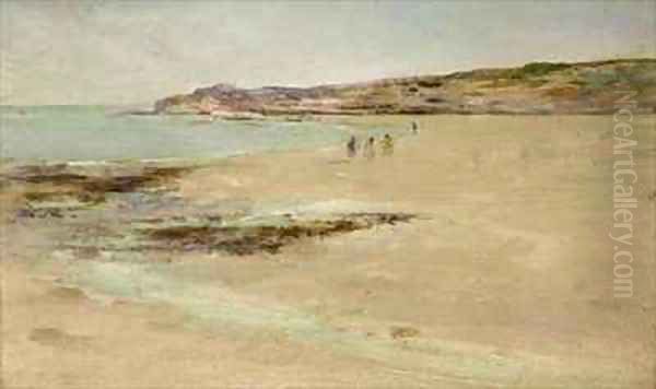 Coast Scene Tothwen Bay Oil Painting by Vickers Deville