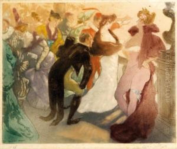 Au Bal De L'opera Oil Painting by Richard Ranft