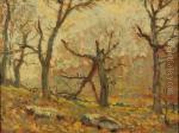 Woodland View Oil Painting by Henry Ward Ranger