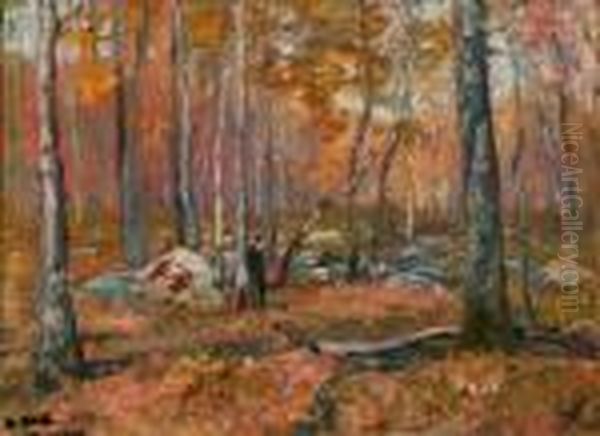 Forest Landscape Oil Painting by Henry Ward Ranger