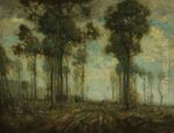 ''outskirts Of The Woods'' Oil Painting by Henry Ward Ranger