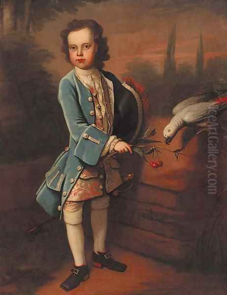 Portrait of a boy Oil Painting by Charles D'Agar