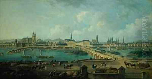 Panoramic View of Tours Oil Painting by Pierre-Antoine Demachy