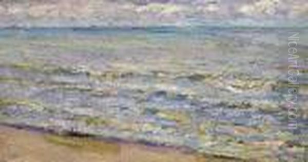 Shoreline Waves Oil Painting by Joseph Morris Raphael