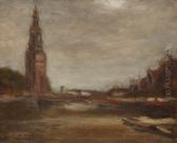 Old Tower, Amsterdam Oil Painting by Joseph Morris Raphael