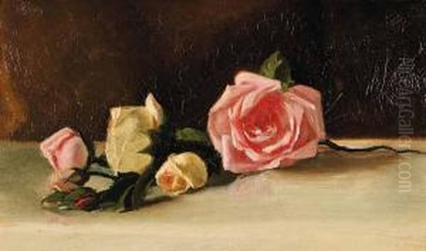 Corsage Oil Painting by William Raphael