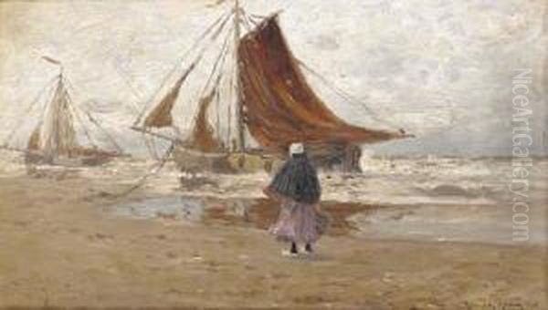 Arriving For The Catch Oil Painting by Henry Raschen