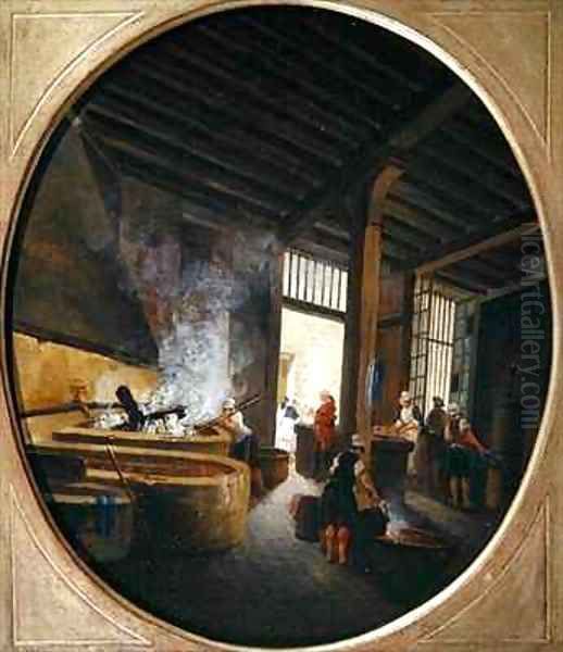 The Laundry Oil Painting by Pierre-Antoine Demachy