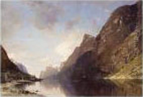 Fra En Vestlandsfjord (fjord On The West Coast) by Georg Anton Rasmussen