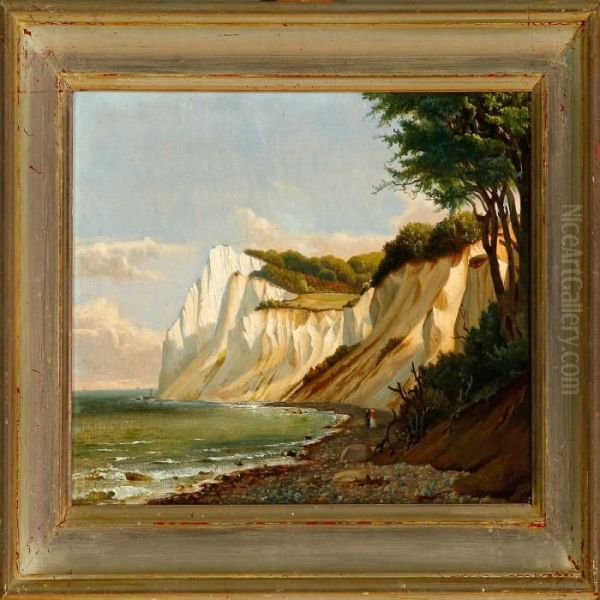 Mons Klint Oil Painting by Niels Peter Rasmussen