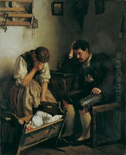 Der Verlust Oil Painting by Emil Rau