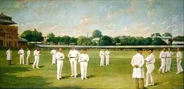 The Players in the Field Lords on a Gentlemen v Players Day Oil Painting by Dickinsons