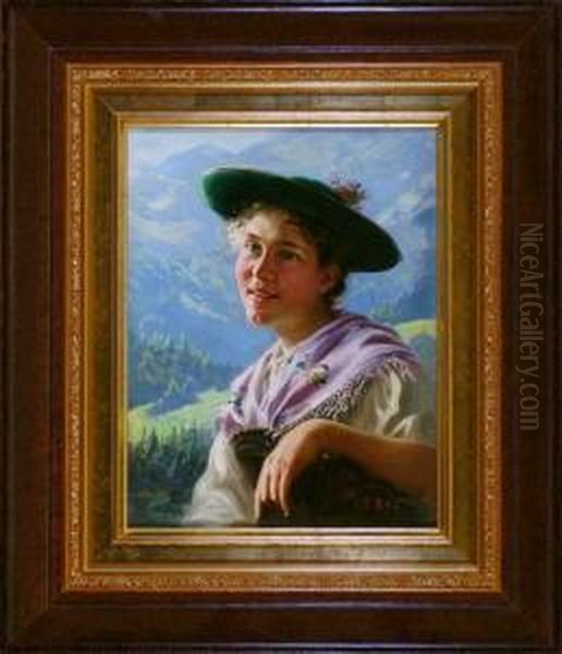 Onhe Titel Oil Painting by Emil Rau