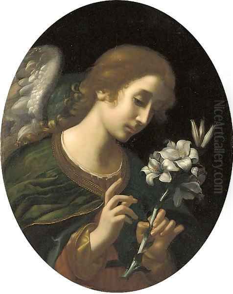 An Angel of the Annunciation Oil Painting by Carlo Dolci