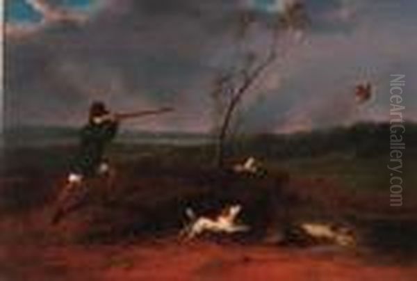 Snipe Shooting Oil Painting by Samuel Raven