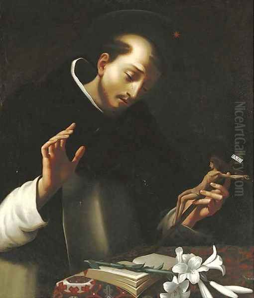 The Penitent Saint Dominic Oil Painting by Carlo Dolci