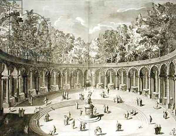 The Colonnade Versailles Oil Painting by Delamonce, F.