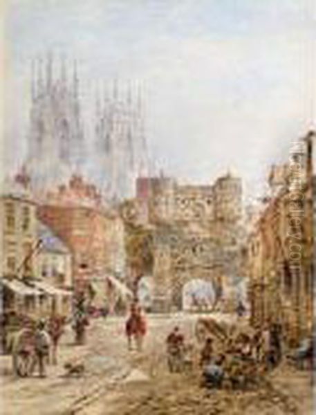 A View Of York Oil Painting by Louise Rayner