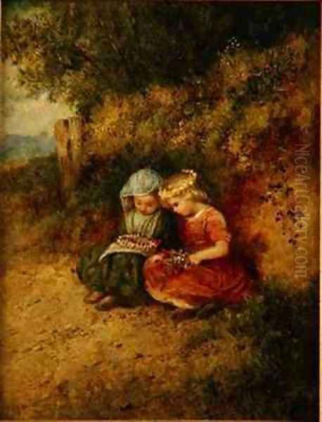 Babes in the Wood Oil Painting by John H. Dell