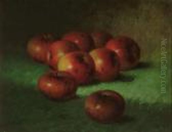 Apples Oil Painting by Carducius Plantagenet Ream