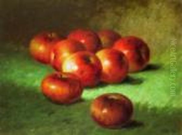 Apples Oil Painting by Carducius Plantagenet Ream