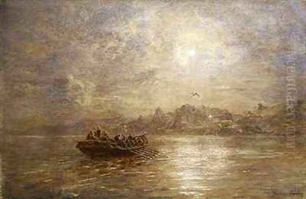 The Passing of 1880 Oil Painting by Thomas Danby