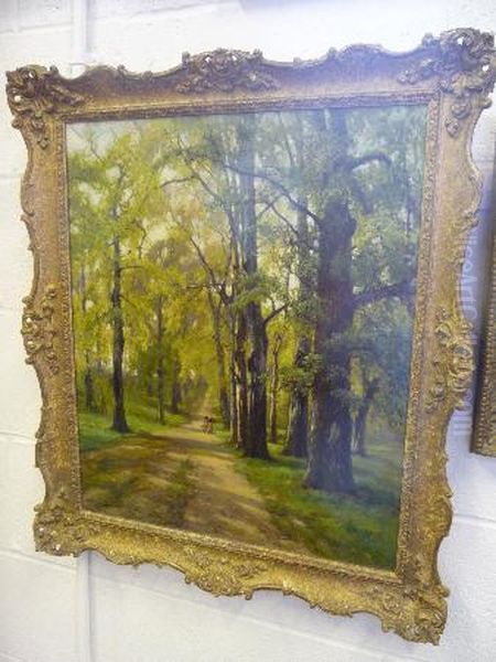 Sherwood Forest Oil Painting by Arthur Walker Redgate