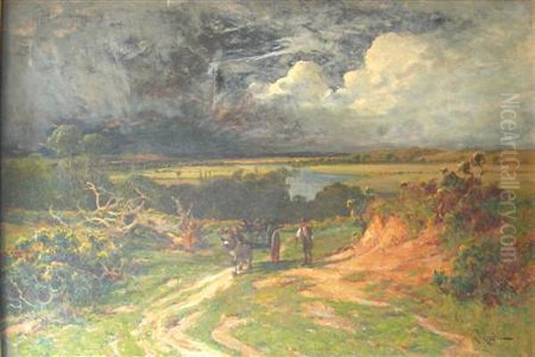 The Trent Vale Oil Painting by Arthur Walker Redgate