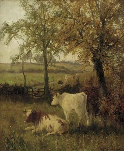 Autumn, Leicestershire Oil Painting by Arthur Walker Redgate