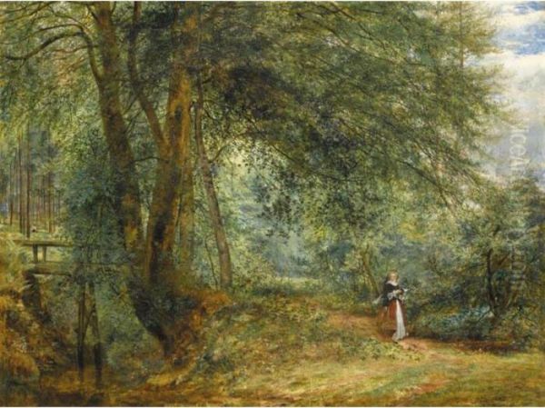 Hour With The Poets In The Leafy Month Of June Oil Painting by Richard Redgrave