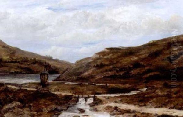 View Near Ingleboro Oil Painting by Richard Redgrave