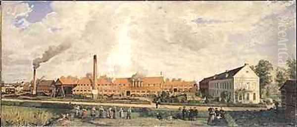 View of a Sugar Factory by Charles Paul Etienne Desavary