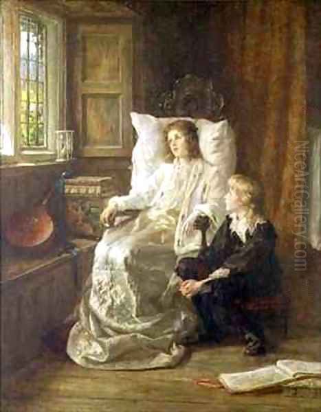 The Children of Charles I Oil Painting by Margaret Isabel Dicksee