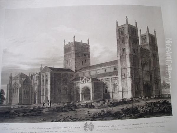 A View Of The Collegiate Church Of Saint Mary, Southwell Oil Painting by Richard Gilson Reeve