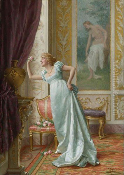 The Attraction Oil Painting by Vittorio Reggianini