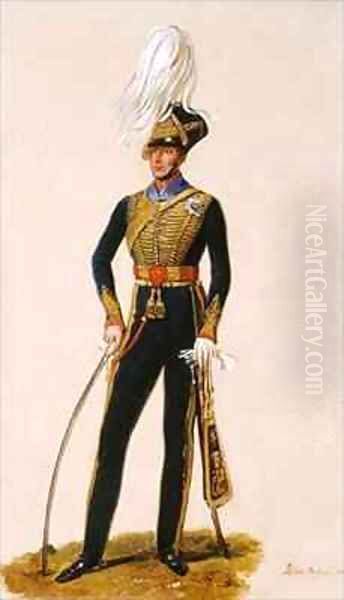 Lieutenant General Sir Thomas Downman KCH Royal Horse Artillery Oil Painting by Alexandre-Jean Dubois Drahonet