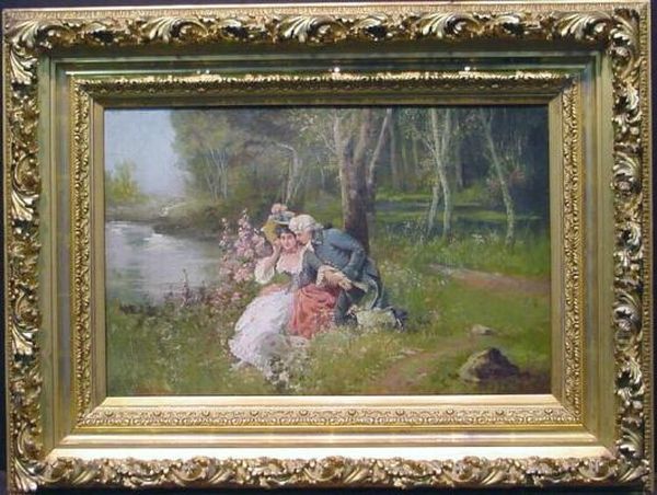 Two In Love
Bears Signature Oil Painting by Vittorio Reggianini