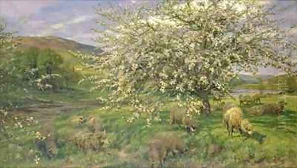 An Orchard in Wales Oil Painting by Henry William Banks Davis