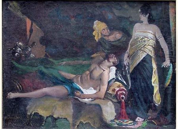  Judith Et Holopherne  Oil Painting by Henri Alexandre Georges Regnault