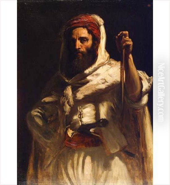 Le Chef Berbere Oil Painting by Henri Alexandre Georges Regnault