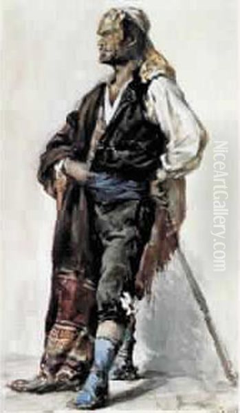 Valet De Torero Oil Painting by Henri Alexandre Georges Regnault