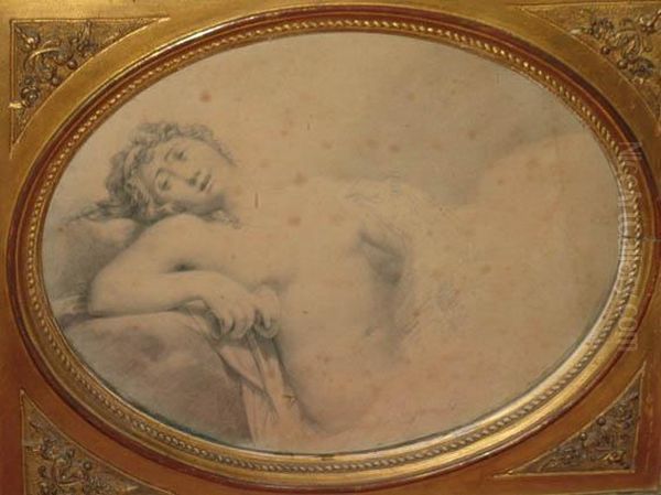 Jupiter Et Leda Oil Painting by Jean-Baptiste Regnault