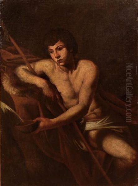 San Giovanni Battista Oil Painting by Niccolo Renieri (see Regnier, Nicolas)