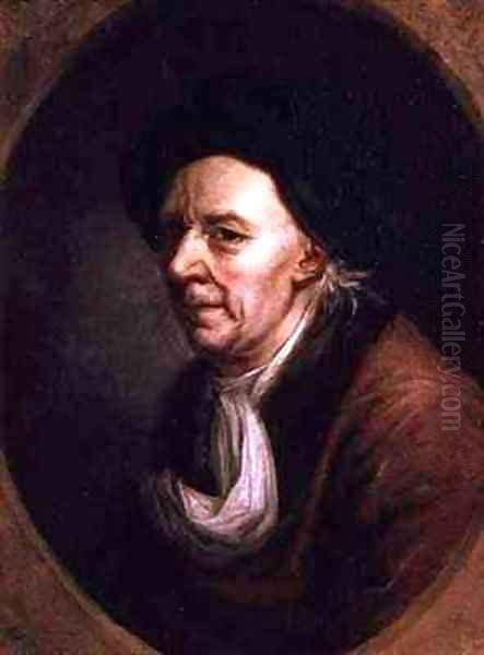 Portrait of the Mathematician Leonard Euler 1707-83 Oil Painting by Joseph Friedrich August Darbes