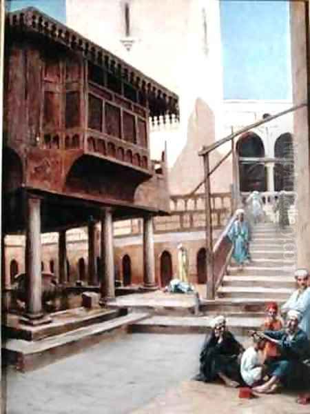 Before the Mosque Oil Painting by Maxime Dastugue