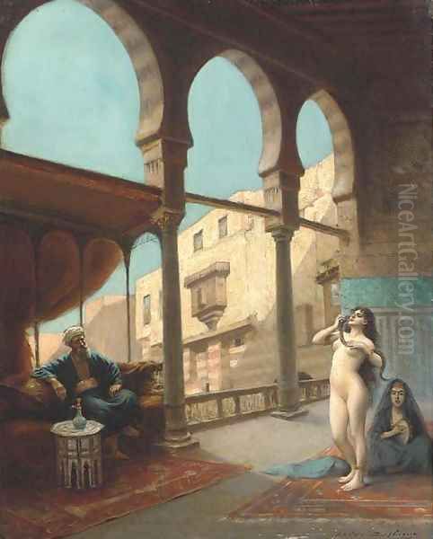 The harem dancer Oil Painting by Maxime Dastugue