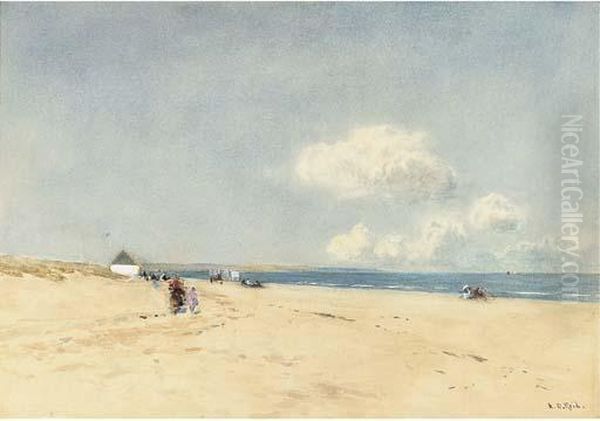 A Bathing Place Oil Painting by Archibald David Reid